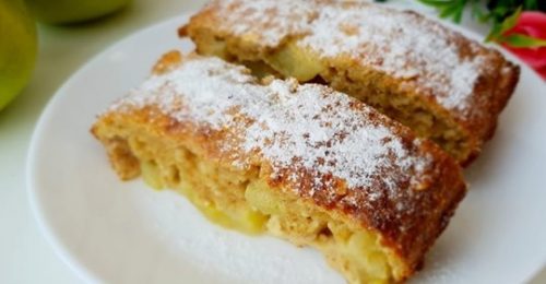 Яблочный пирог без муки и сахара — вкусный рецепт